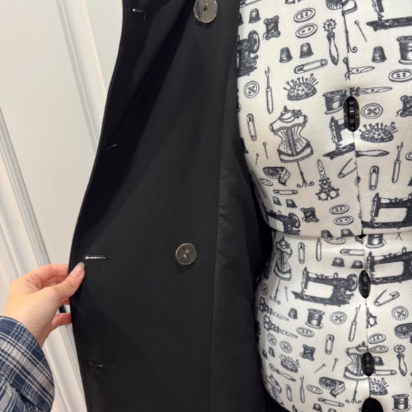 H&M Black Trench Coat - Picture 5 of 5